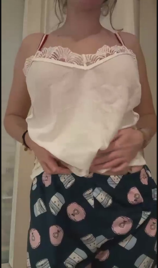 Burping in nightie and bra for 3 minutes